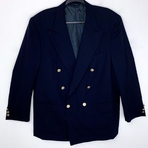 Vintage Burberrys Double Breasted Navy Blazer